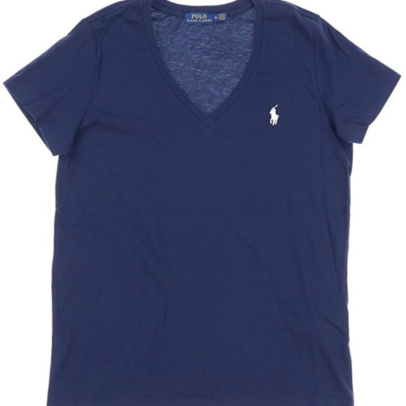 Polo Ralph Lauren Tops - NWT Polo Women's Cotton Jersey V-Neck Tee (M)